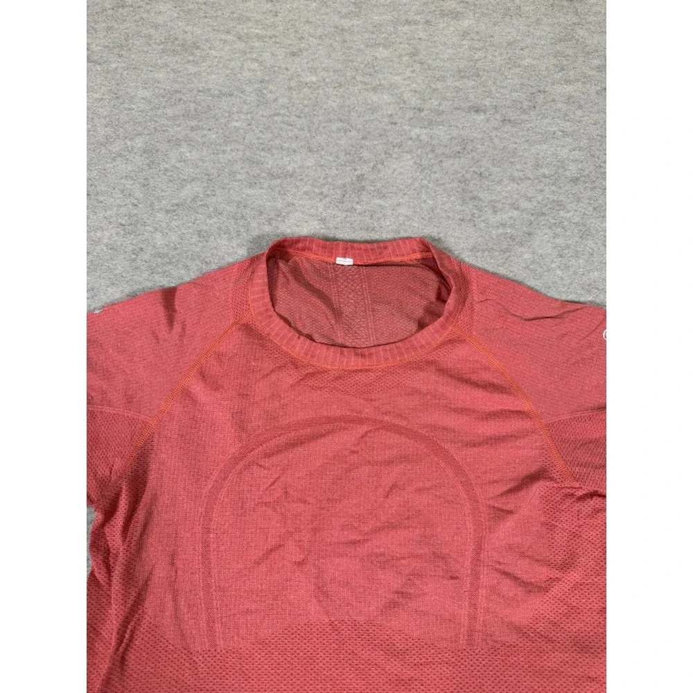 Lululemon Swiftly Tech Shirt Womens 6 Pink Seamless Short Sleeve Run Yoga Top